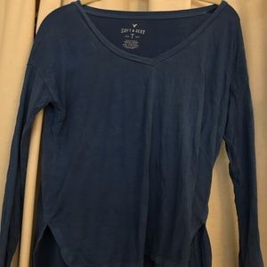 American Eagle Soft and Sexy Blue Long Sleeve